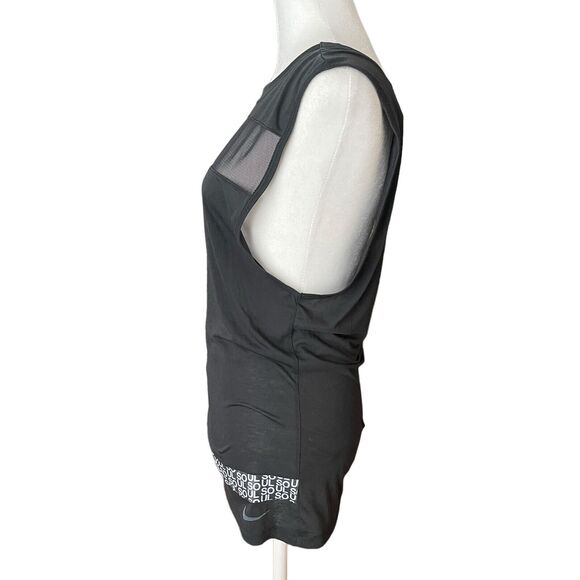 Nike x Soul Cycle XS Muscle Tee Black Tank Top Open Back Mesh Workout - Picture 7 of 10